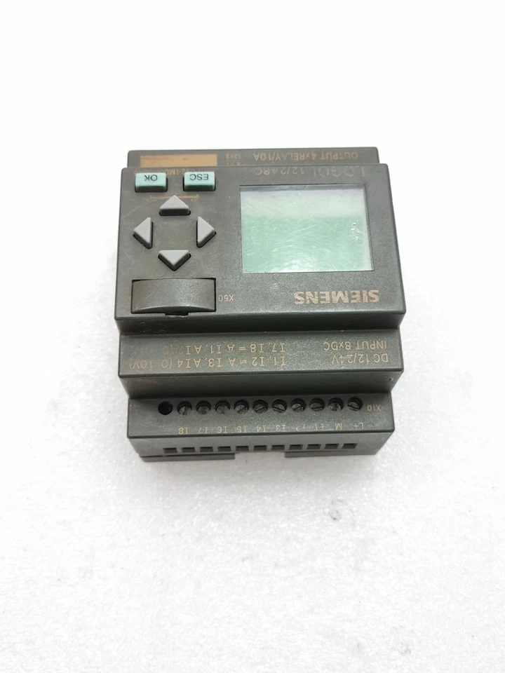 Siemens 6ED1052-1MD00-0BA6 12/24Rc Logo Controller Module (Tested as Photo)